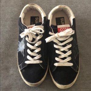 Golden goose blue superstar
